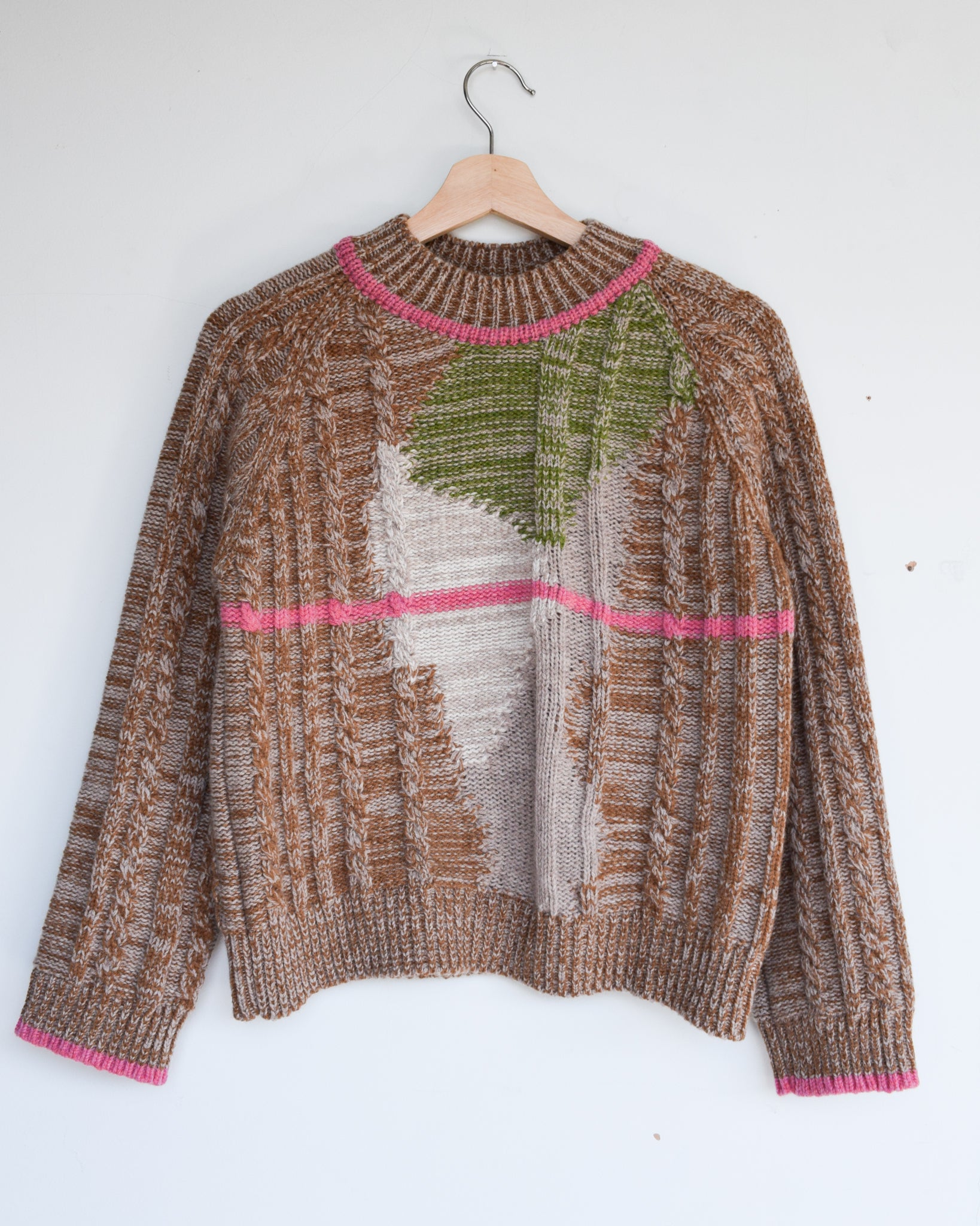 Crossroads Raglan Jumper - Green