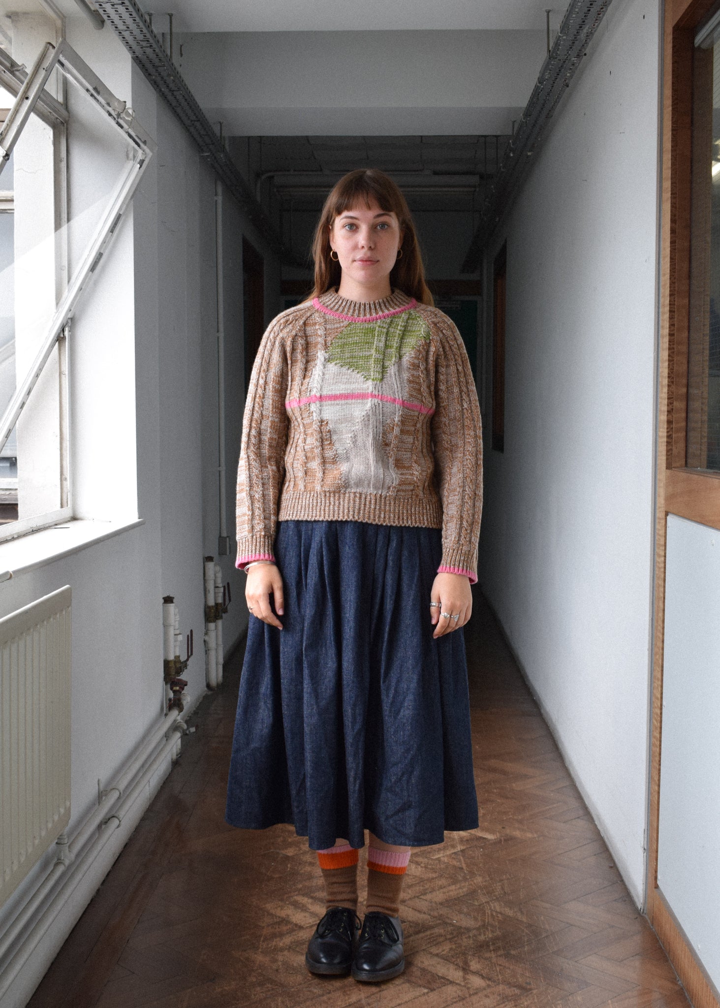 Crossroads Raglan Jumper - Green