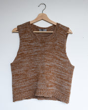 Chunky Marl Vest - Brown