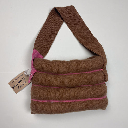 Cloud Bag (Brown + Pink)