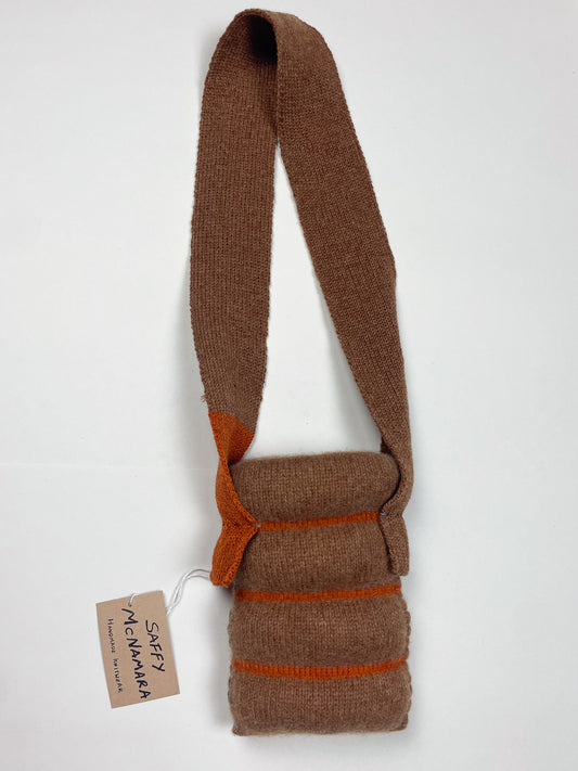 Long Strap Cloud Bag (Brown + Orange)