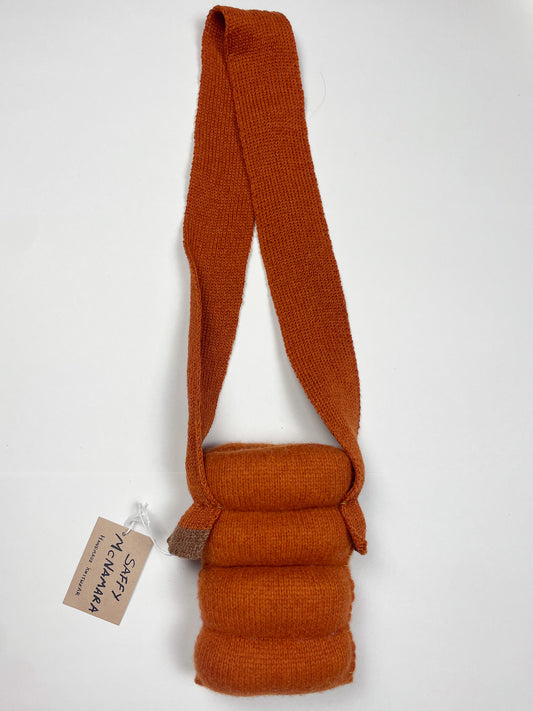 Long Strap Cloud Bag (Orange + Brown)