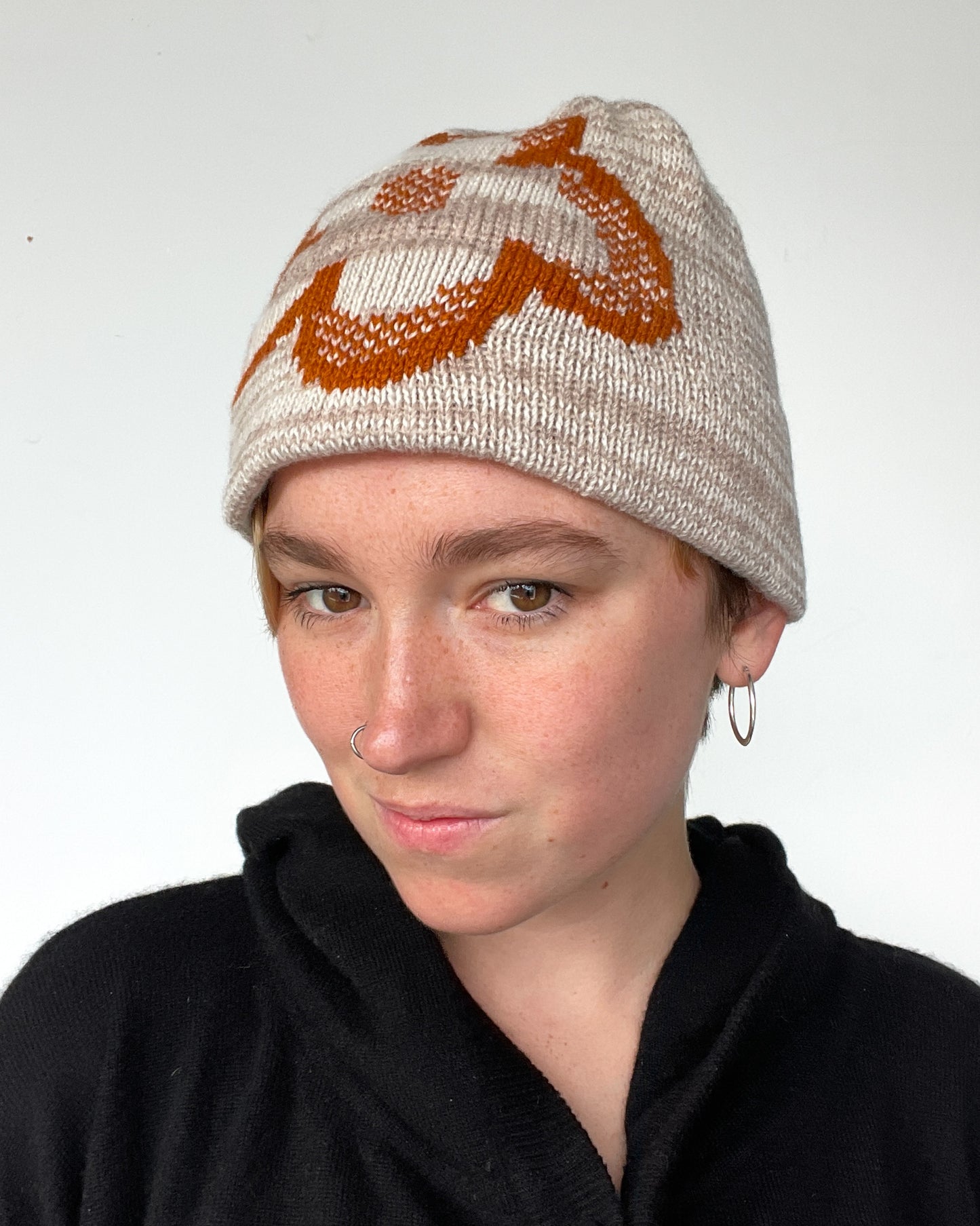 Daisy Beanie - Orange