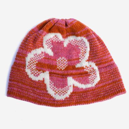 Daisy Beanie - Pink / Orange / White