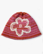 Daisy Beanie - Pink / Orange / White