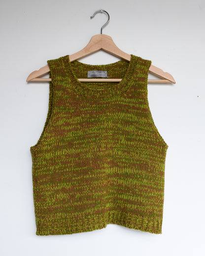 Chunky Marl Vest - Green