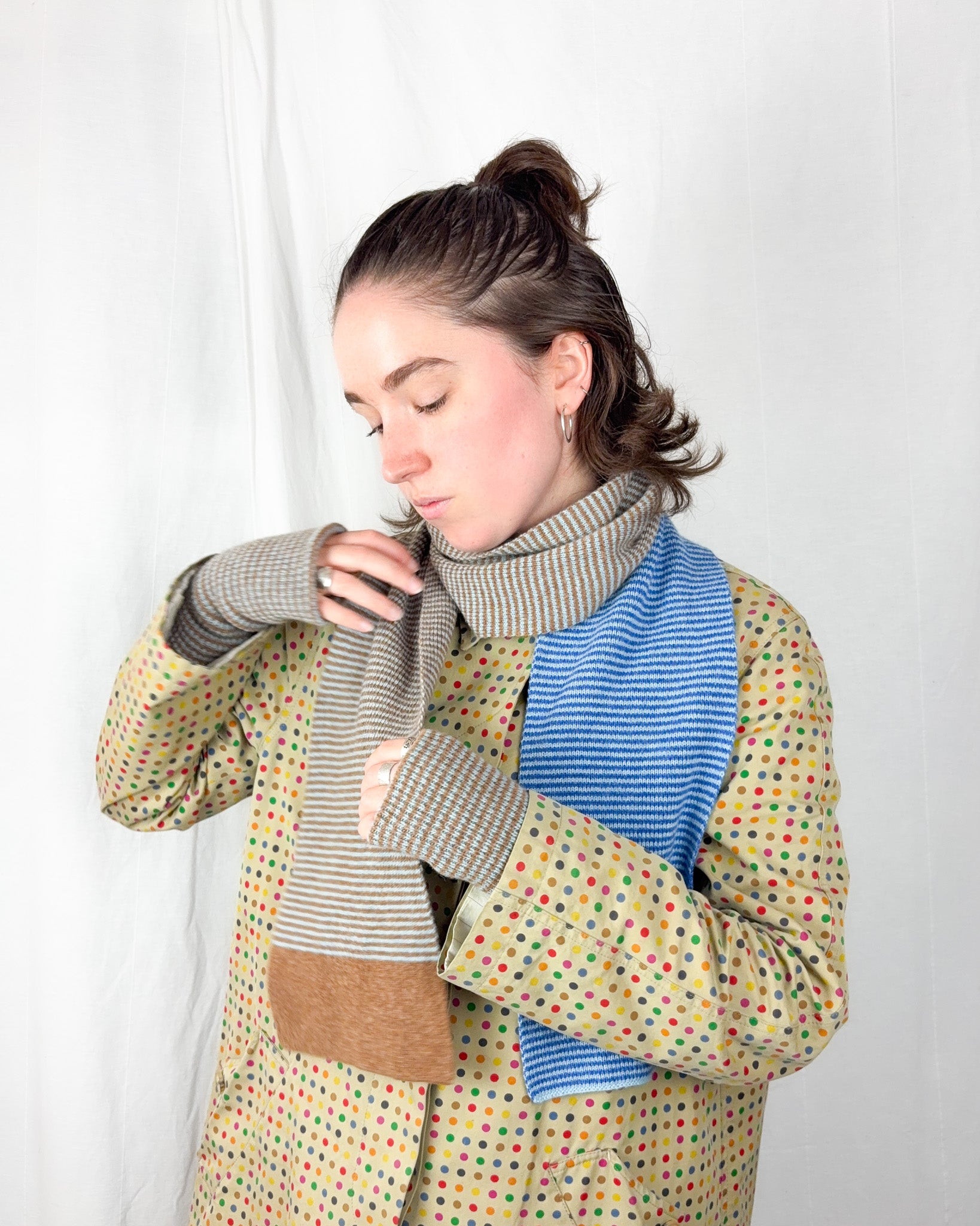 Stripe Scarf - Blue