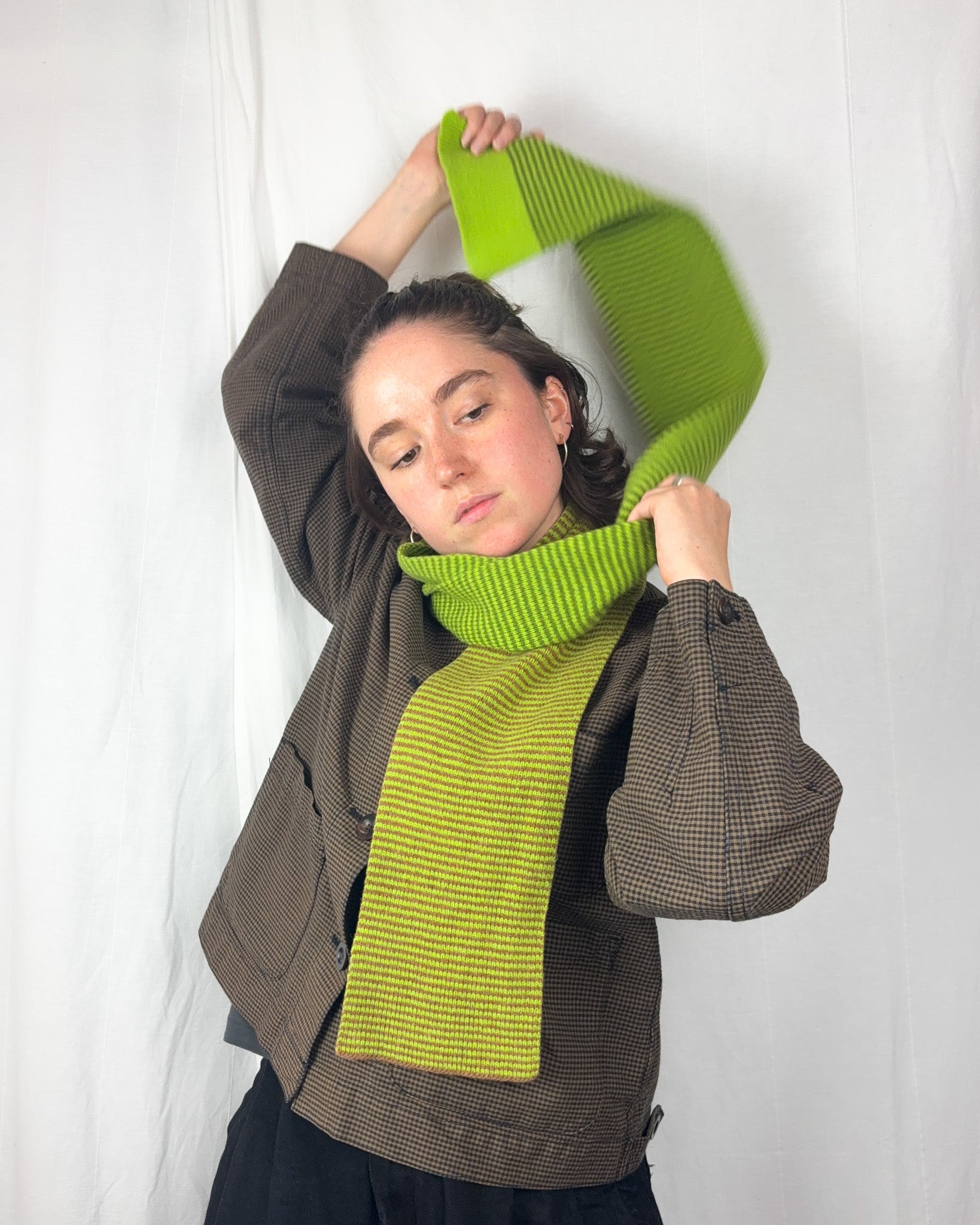 Stripe Scarf - Green