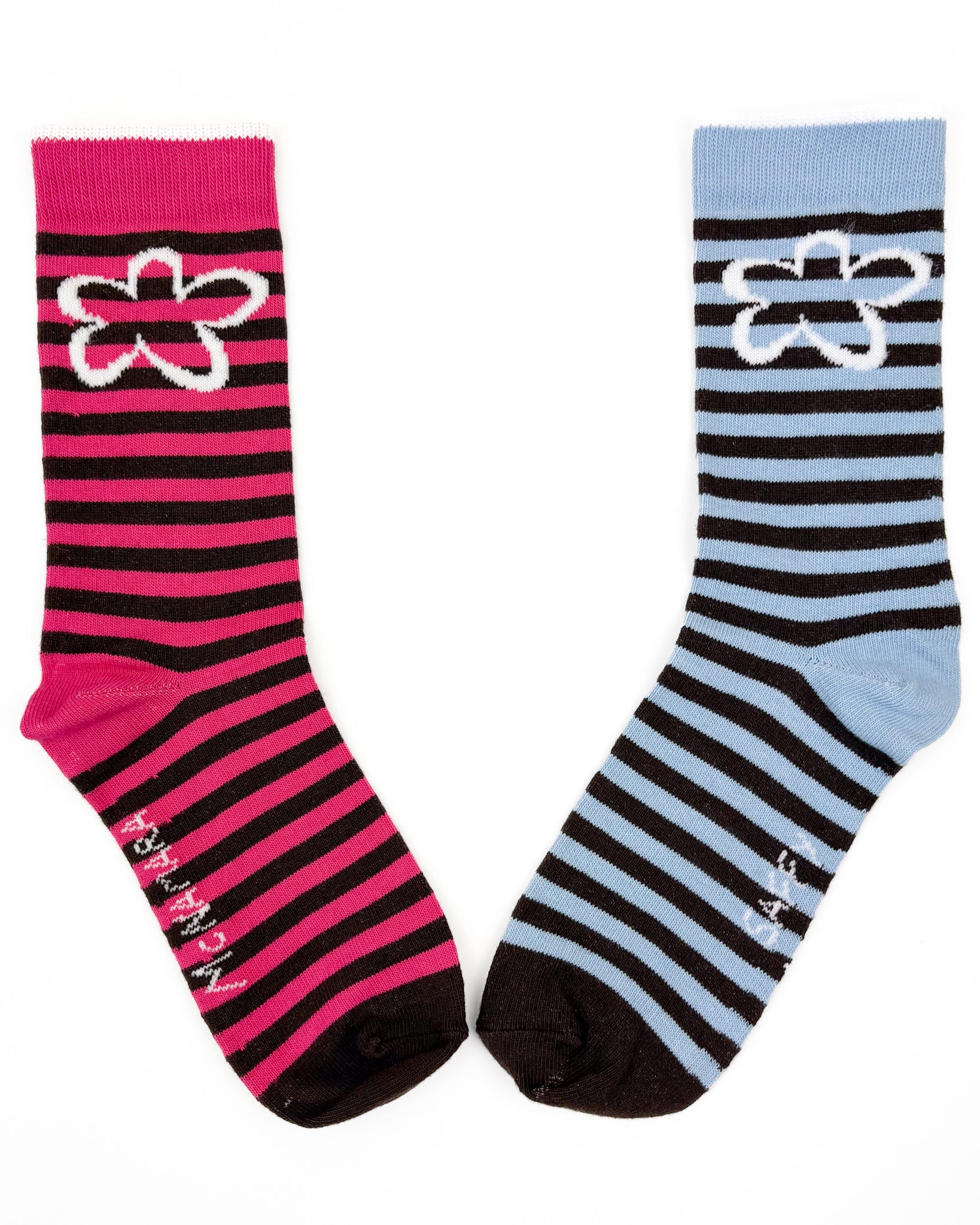 Daisy Socks - Blue & Pink