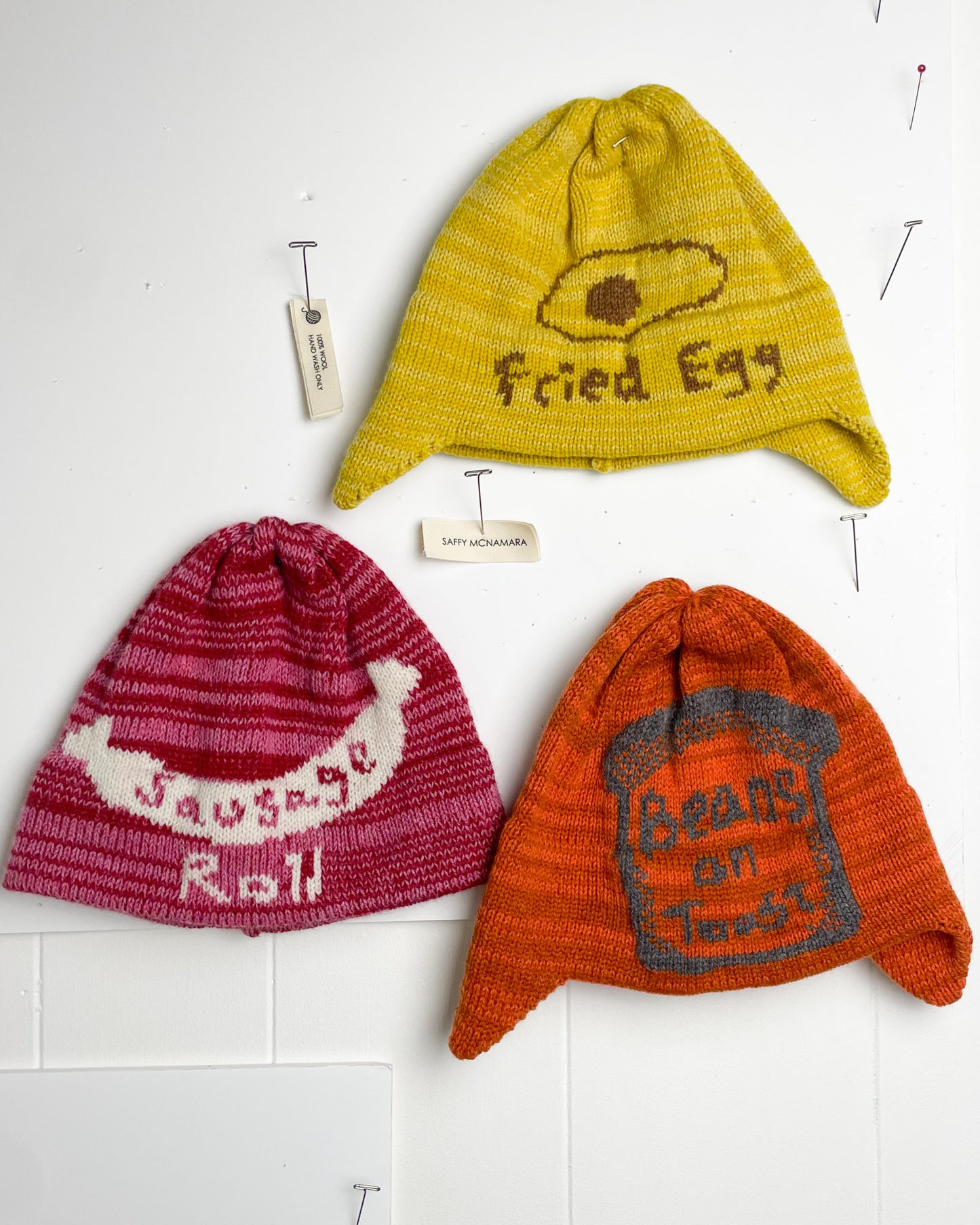 Fried Egg Ear Flap Beanie