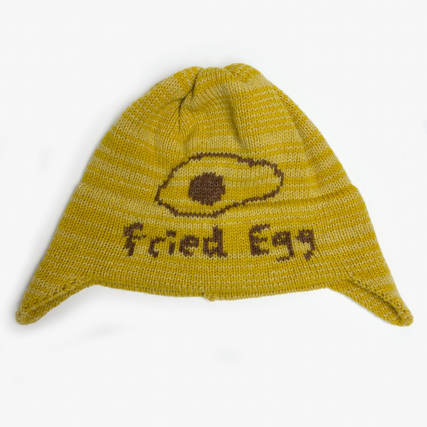 Fried Egg Ear Flap Beanie