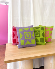 Flower Quilt (Reversible) - Green & Purple