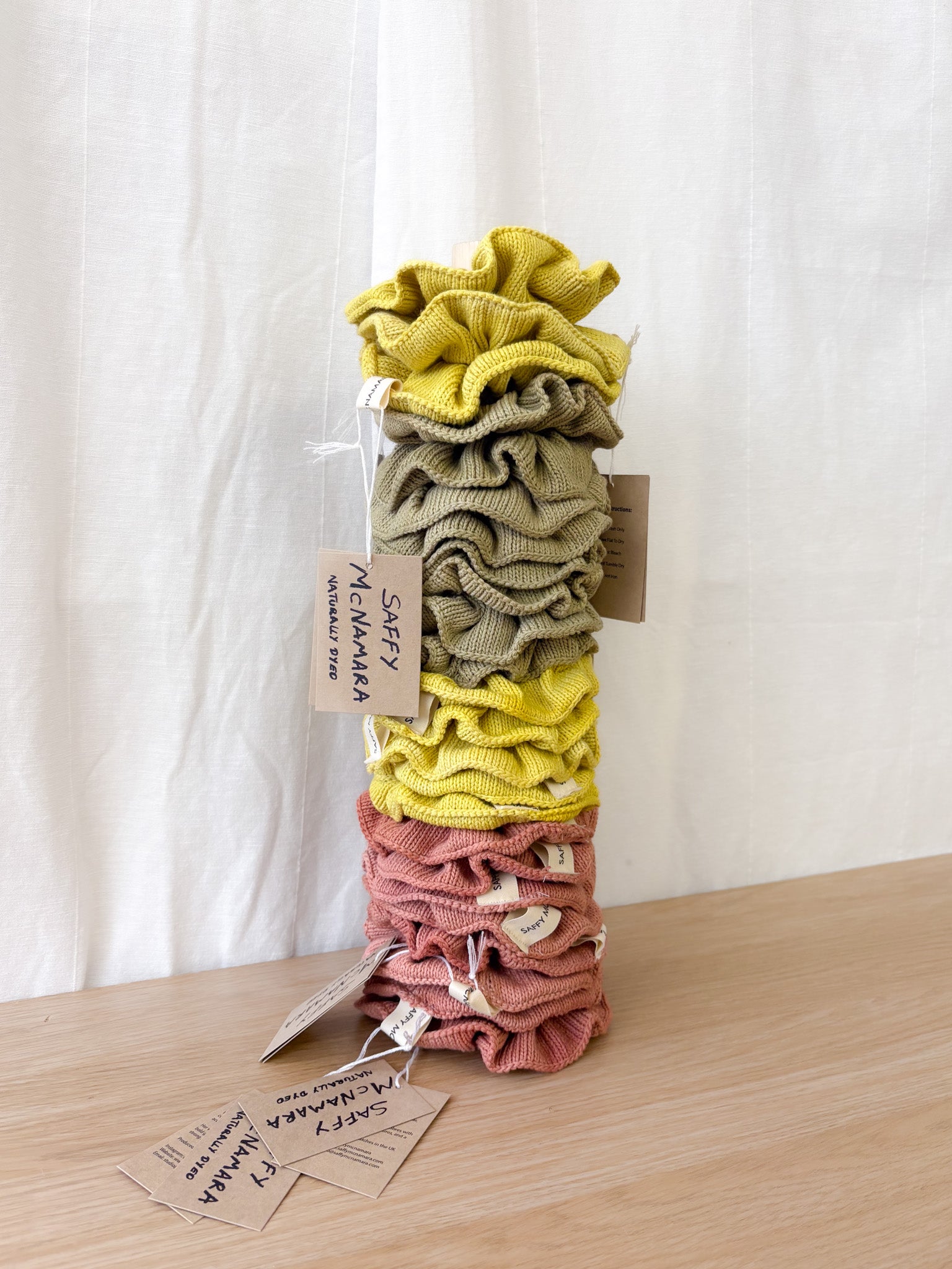 Naturally Dyed Scrunchie - Weld