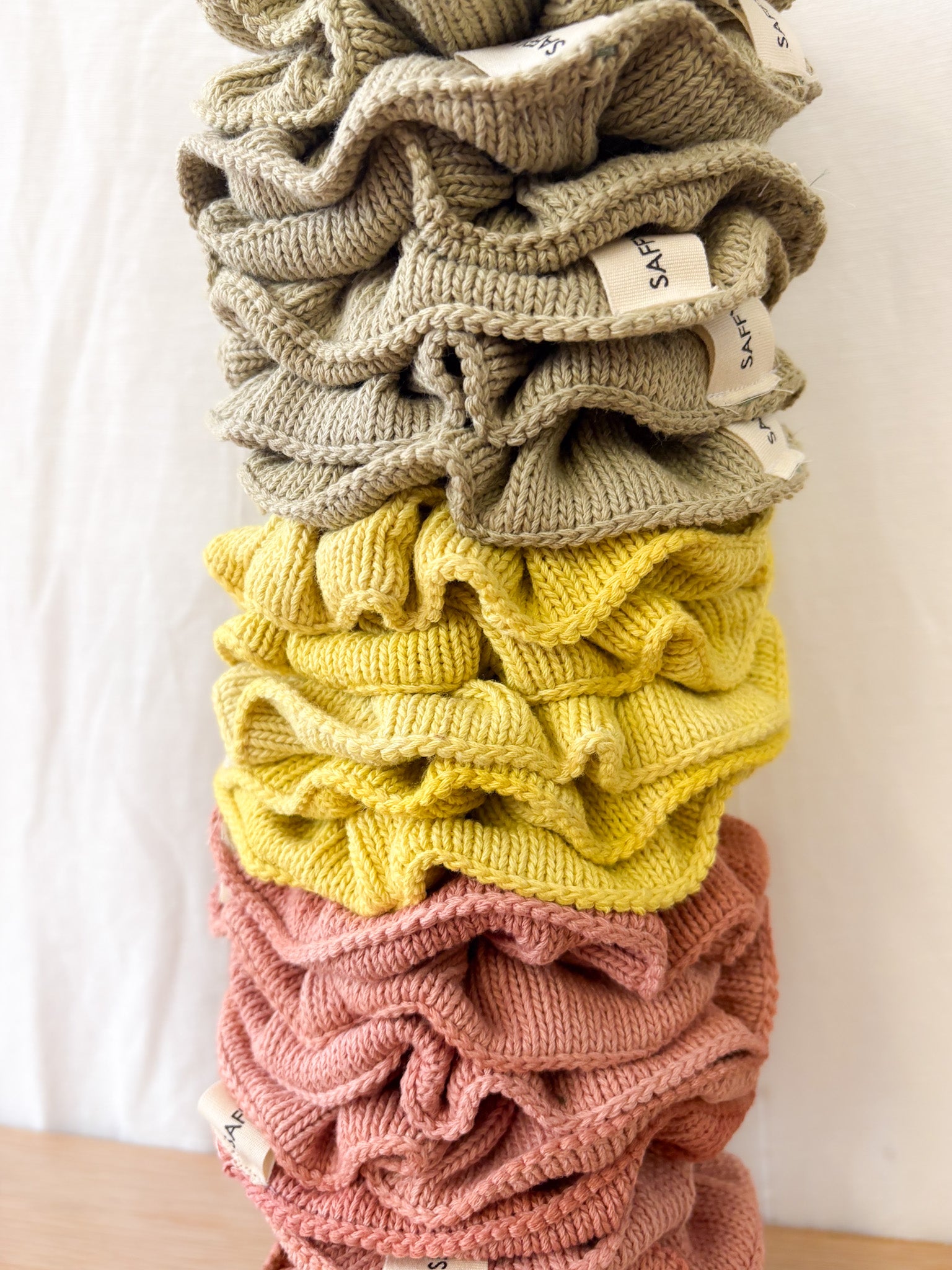Naturally Dyed Scrunchie - Weld
