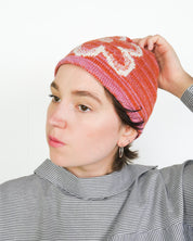 Daisy Beanie - Pink / Orange / White