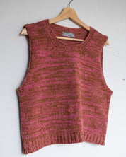 Chunky Marl Vest - Pink