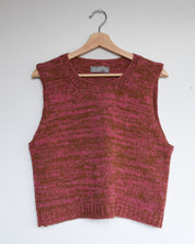 Chunky Marl Vest - Pink