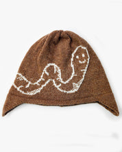 Worm Ear Flap Beanie - Solid