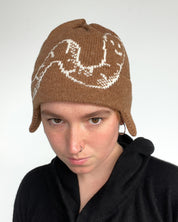 Worm Ear Flap Beanie - Solid